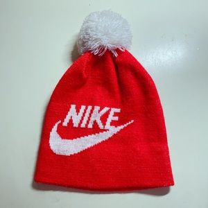 Red NIKE beanie